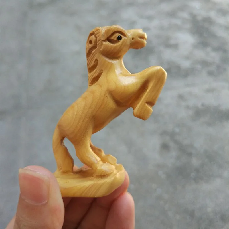 Fengshui Китайский Зодиак деревянная фигурка животного мышь дракон змея лошадь овца