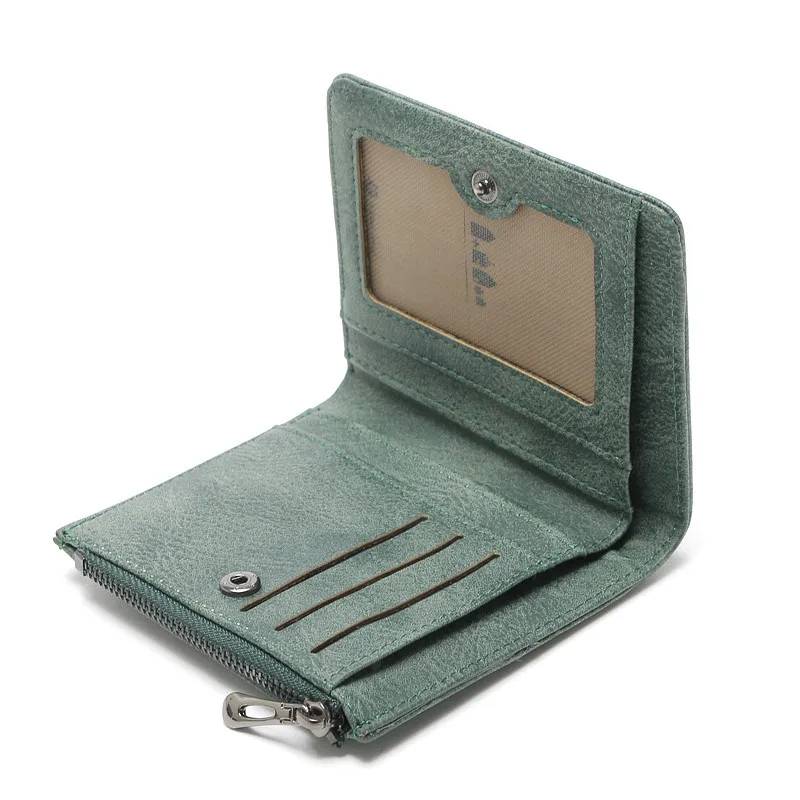 Женские кошельки с вышивкой в виде лебедя BARHEE кожаные отделением для монет и карт