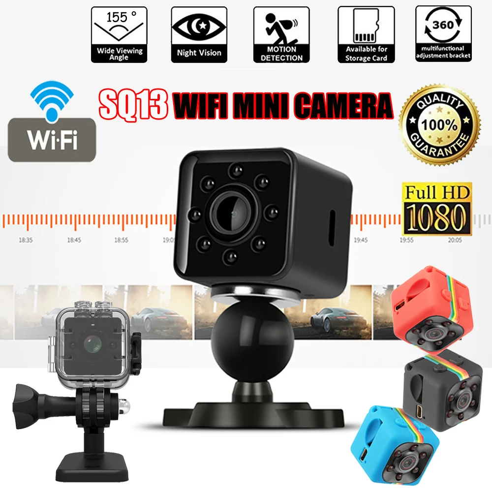 Оригинальная SQ11 SQ13 микро камера HD 1080P DV мини 12MP Спортивная Автомобильный