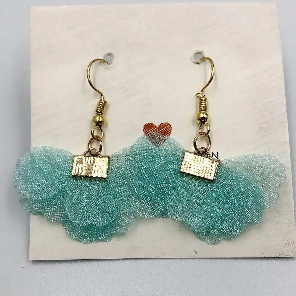 Женские серьги-гвоздики в форме веера Корейском стиле летние аксессуары из