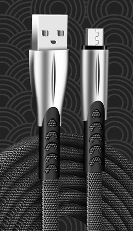 Металлический кабель 1 м для быстрой зарядки телефона USB кабель для huawei type-C USB кабель для зарядки и передачи данных для xiaomi redmi k20 pro USB C шнур - Цвет: Черный