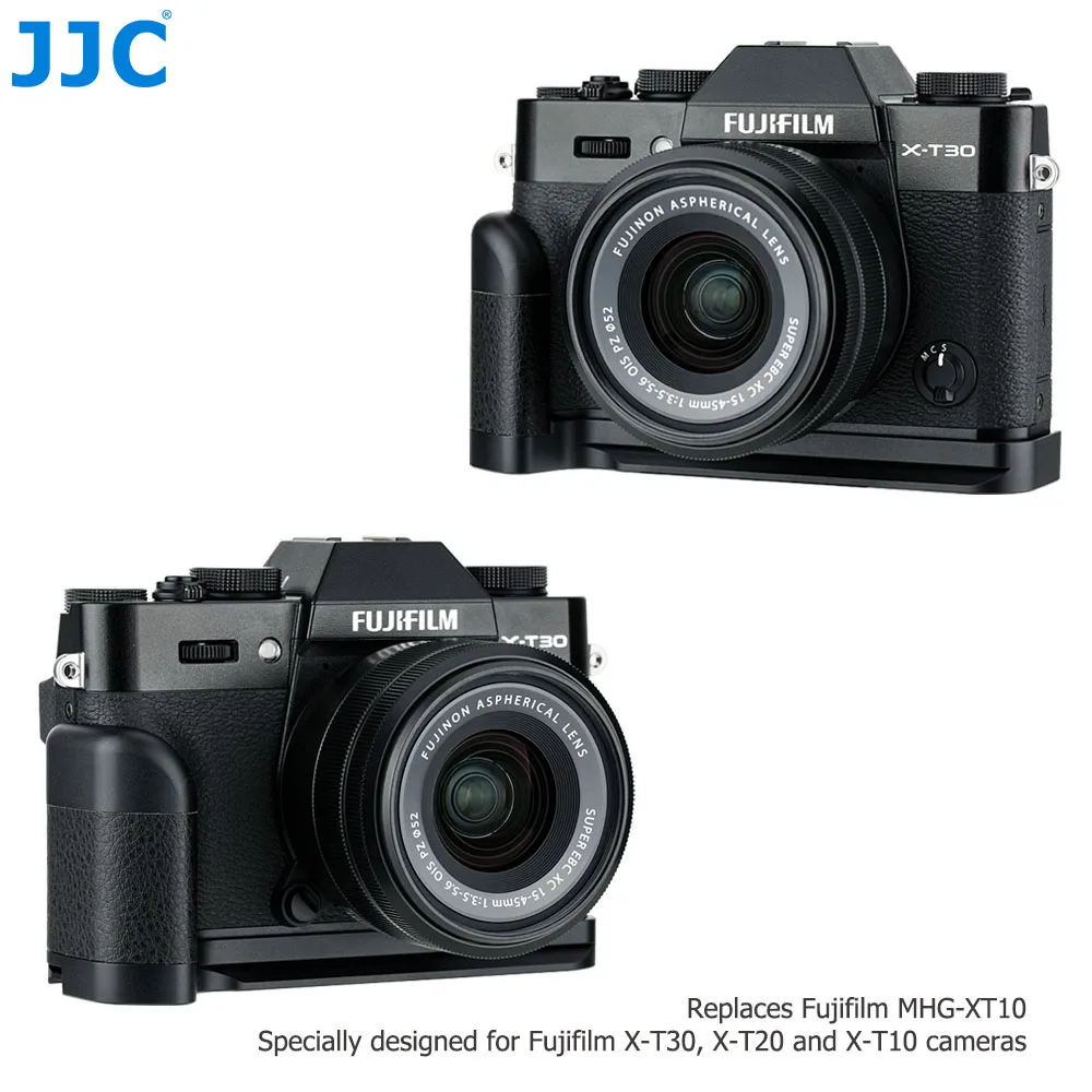 JJC Камера рукоятки Quick Release Plate держатель Г-образный кронштейн для ЖК-дисплея с подсветкой Fujifilm X-T30 X-T20 X-T10 XT30 XT20 XT10 Камера s заменяет Fuji MHG-XT10
