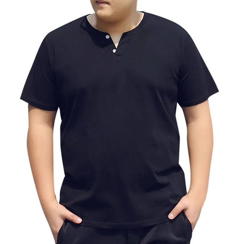 

Summer plus size shirt men 5XL 6XL 7XL 8XL Bust 140cm Loose large size short sleeve shirt 5 colors