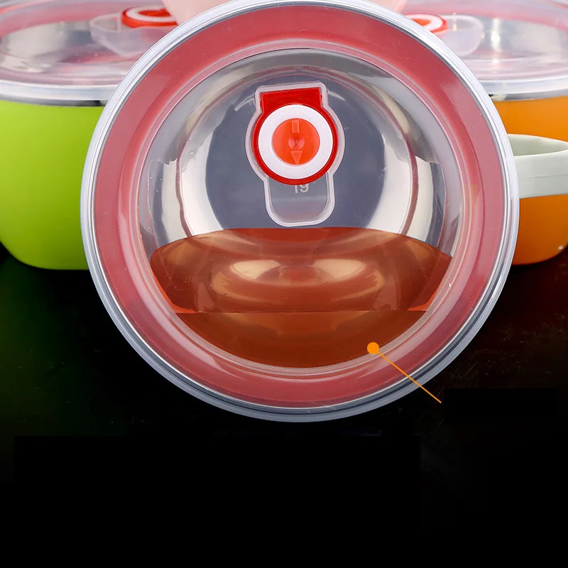 Ланч-бокс Из Нержавеющей Стали Миски для супа пасты с крышкой и ручкой