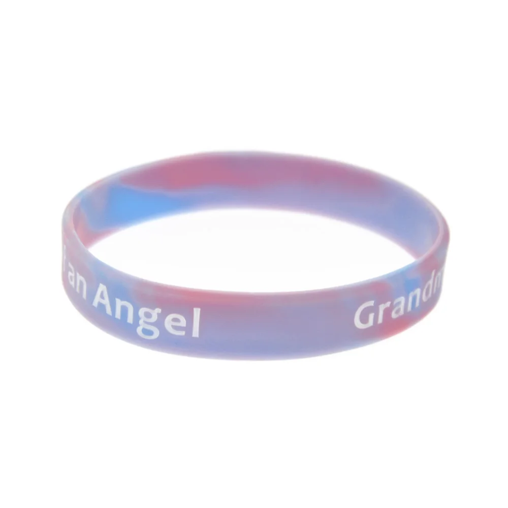 1 шт. силиконовый резиновый браслет с гравировкой логотипа бабушки