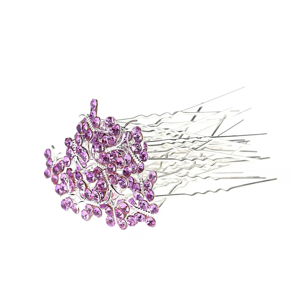 Женские заколки для волос со стразами и бабочкой 20 шт./компл. |