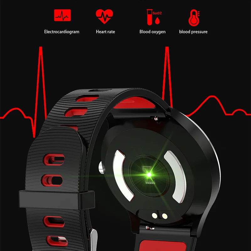 Смарт-браслет A9 с ЭКГ пульсометром тонометром оксиметром водостойкий IP67 |