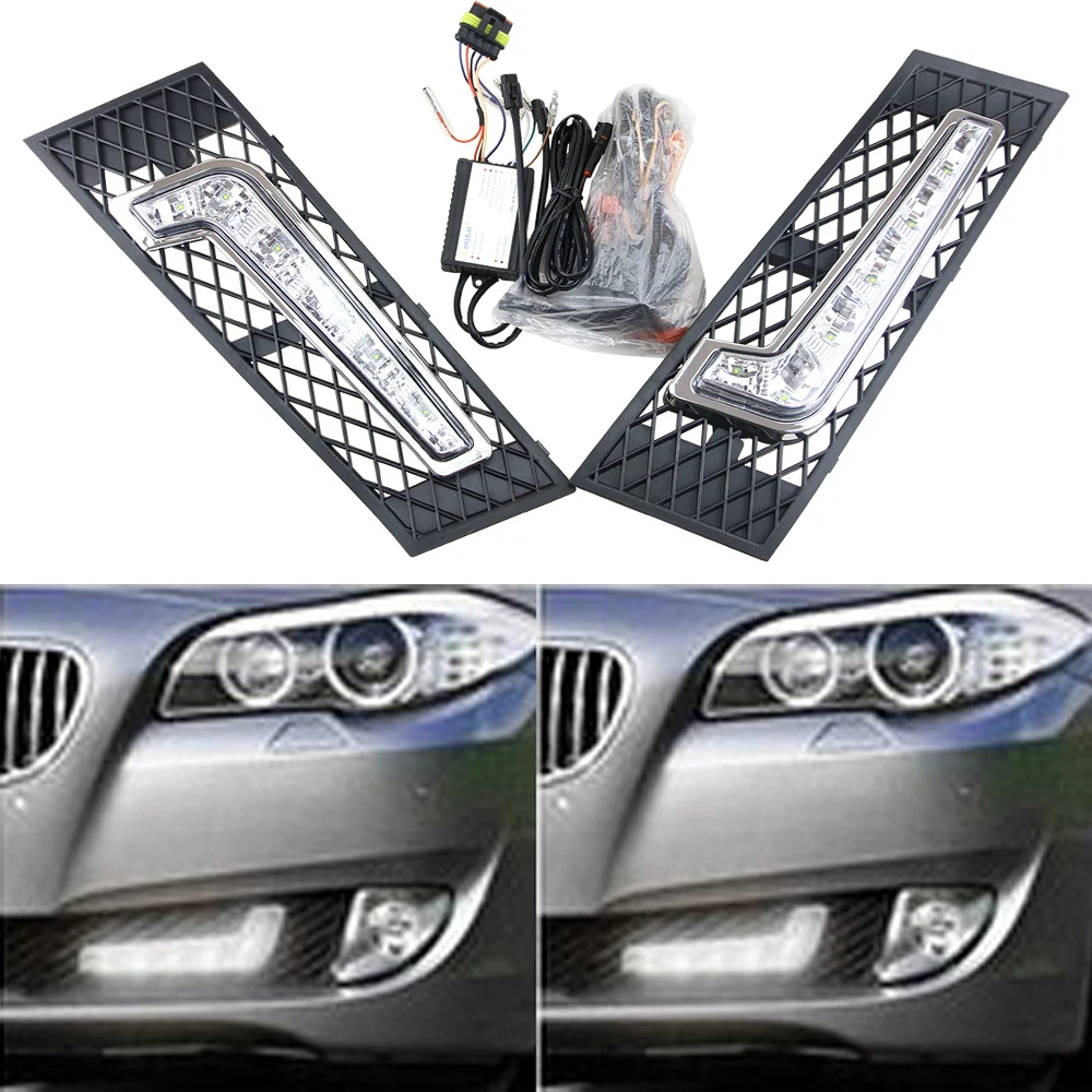 12 В Вт автомобильный Стайлинг для BMW F10 Sedan 10 11 F11 Touring 13 LED DRL дневные ходовые огни