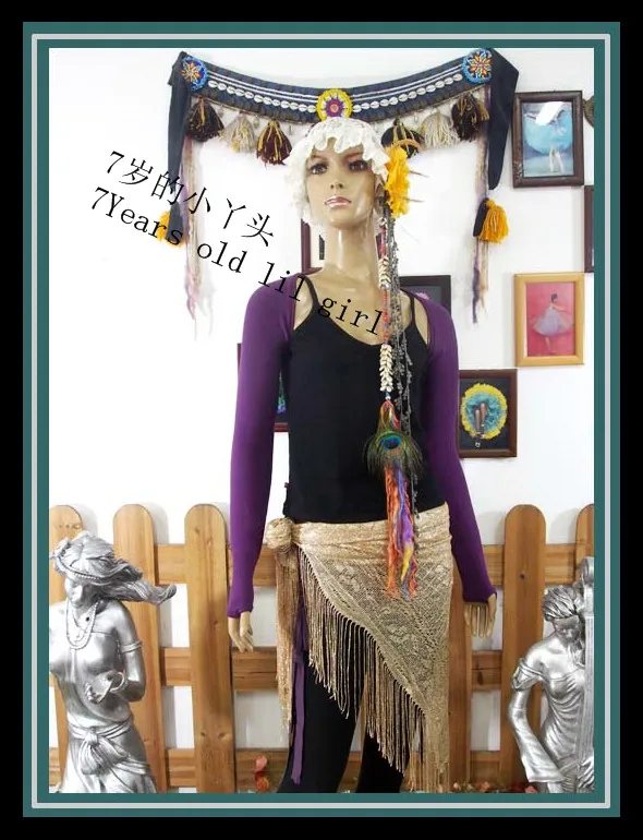 Топ для латиноамериканских танцев костюм живота модал ворс длинных рукавов AR37 42