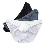 3pcslot mens underwear sexy front convex mens briefs comfortable breathable elastic bag high quality underwear men briefs