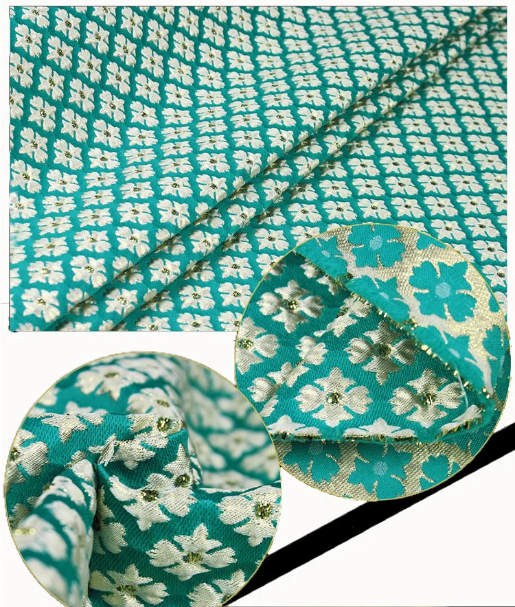 145 см ширина Новая мода г звезда стиль металлик жаккард парча ткань 3D жаккардовая