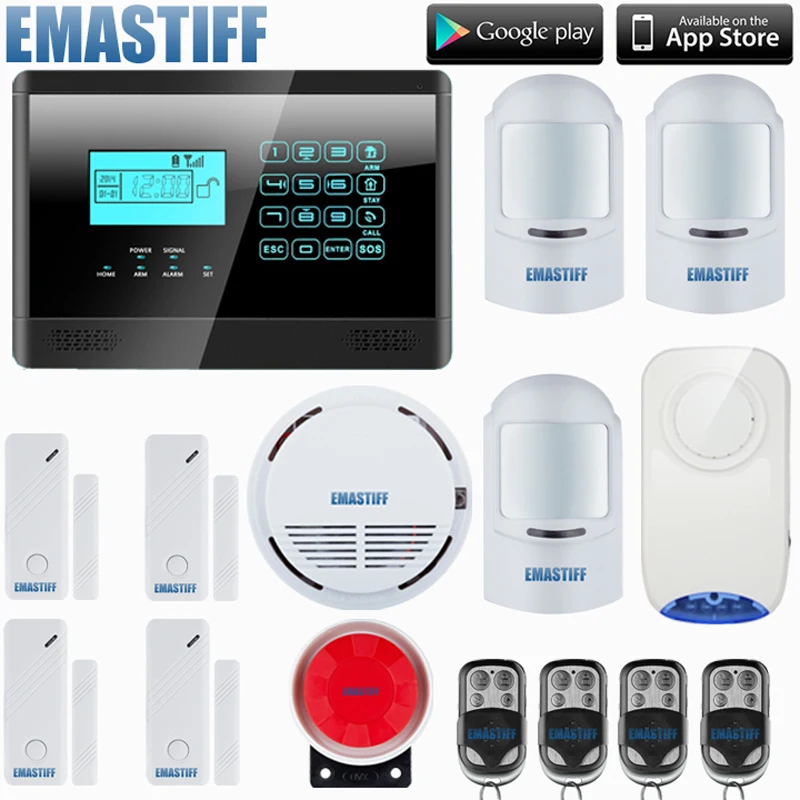 IOS/Android APP 850/900/1800/1900 МГц Беспроводной GSM дома PIR сигнализация системы безопасности