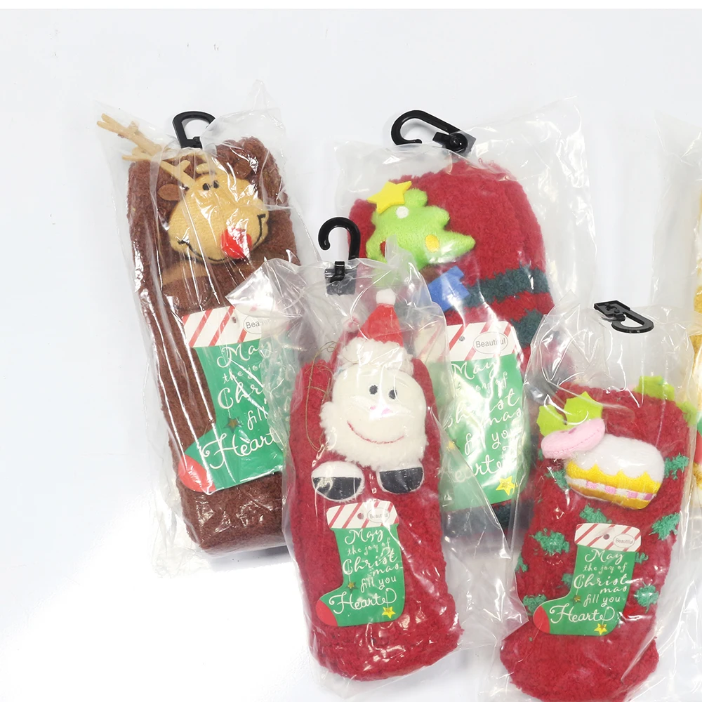 Рождественский подарок родительские носки женские осенние и зимние коралловые