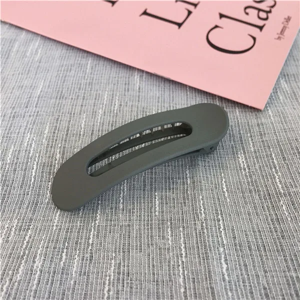 light gray Скраб большие заколки для волос твердый цветной головной убор японский стиль акриловая булавка для волос заколки для волос для женщин девочек аксессуары для укладки волос - Цвет: light gray