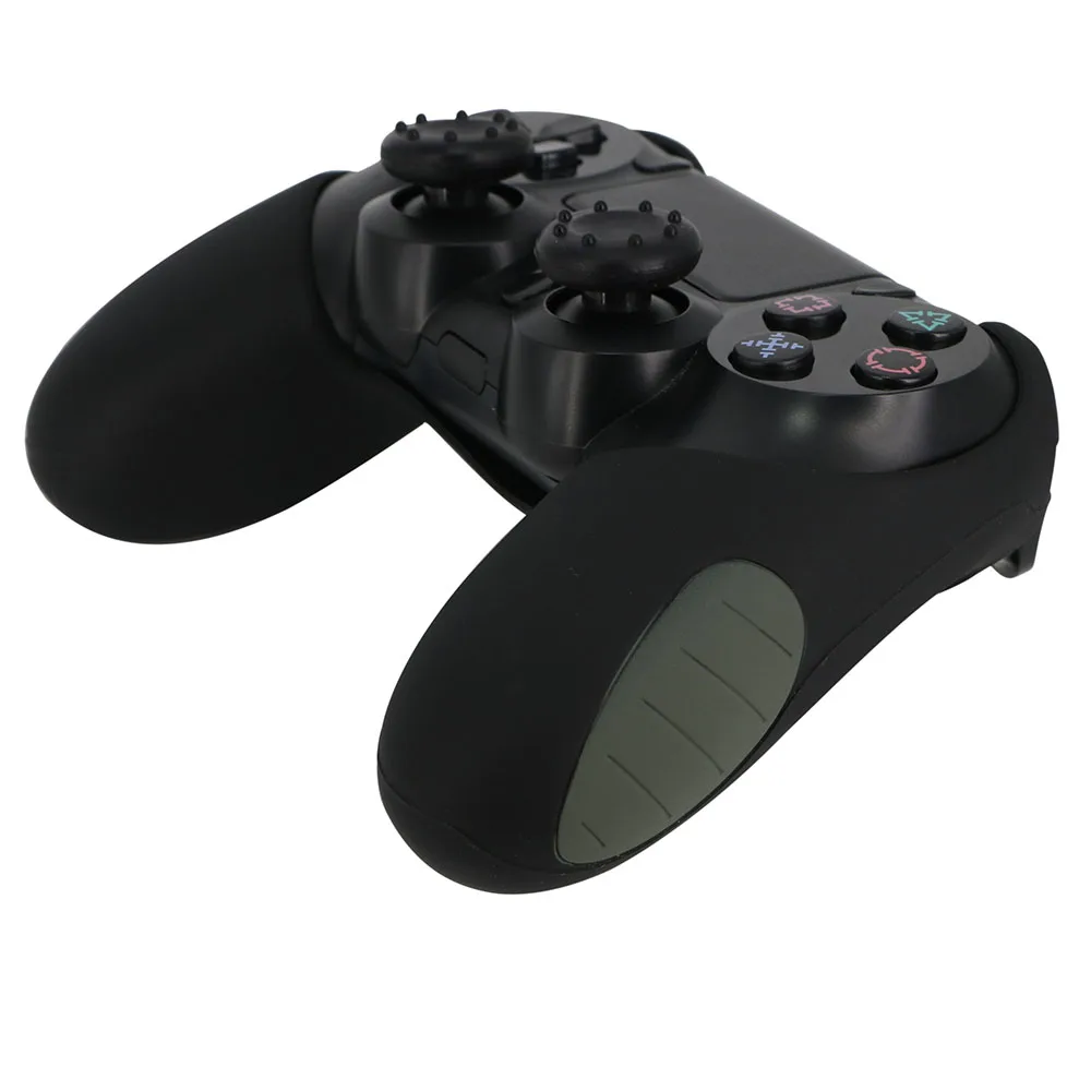 Чехол из мягкой силиконовой резины для контроллера PS4 с 2 зажимами большого