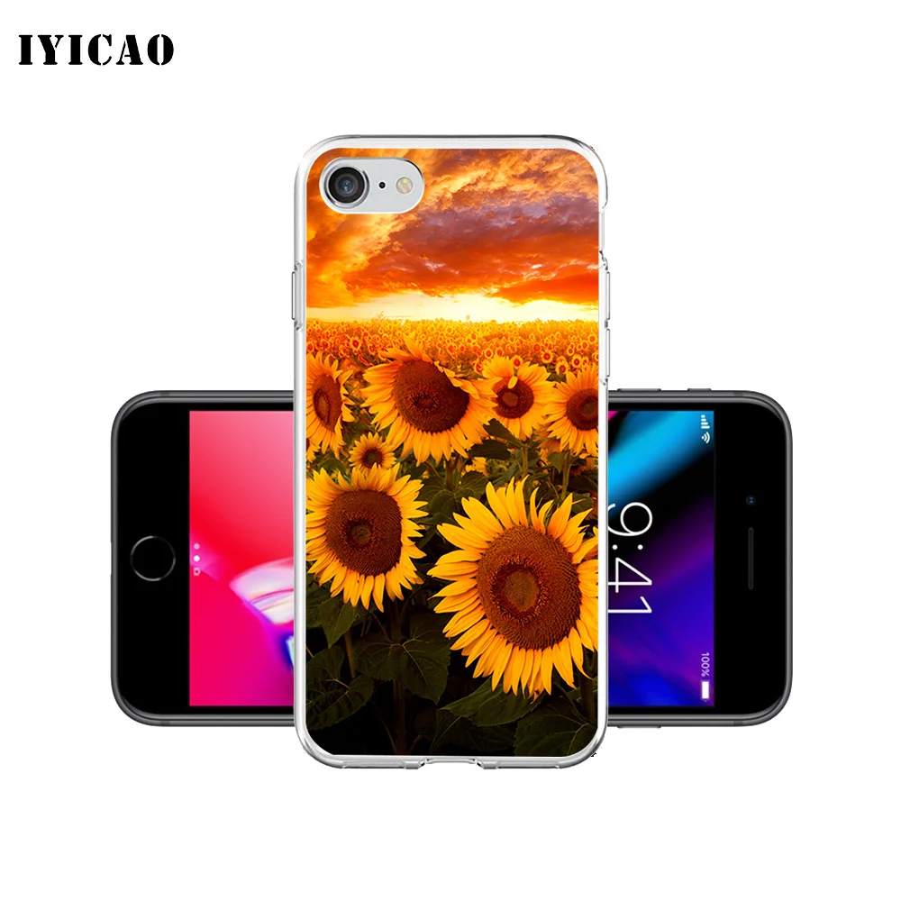 IYICAO летний Мягкий силиконовый чехол для iPhone X XR XS MAX 6 6s 7 8 Plus 5 5S SE TPU | Мобильные