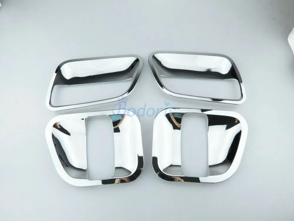 Handle Bowl 4pcs Дверная ручка крышки и чаша вставка накладная панель 2005-2010 2011-- хром автомобиль Стайлинг для Аксессуары для toyota hiace - Цвет: Handle Bowl 4pcs