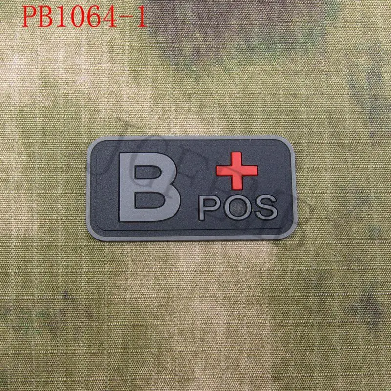 Черный фон серый дизайн крови тип A + B AB O POS 3D ПВХ патч | Дом и сад