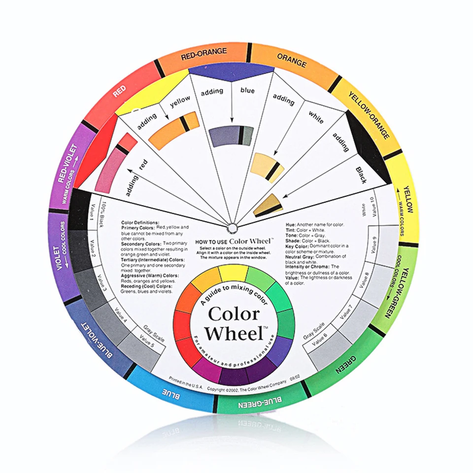 Color Wheel for Eyebrow Lip Microblading Pigment Ink Mixture Palette Maincure Colour Card Salon Tool | Красота и здоровье