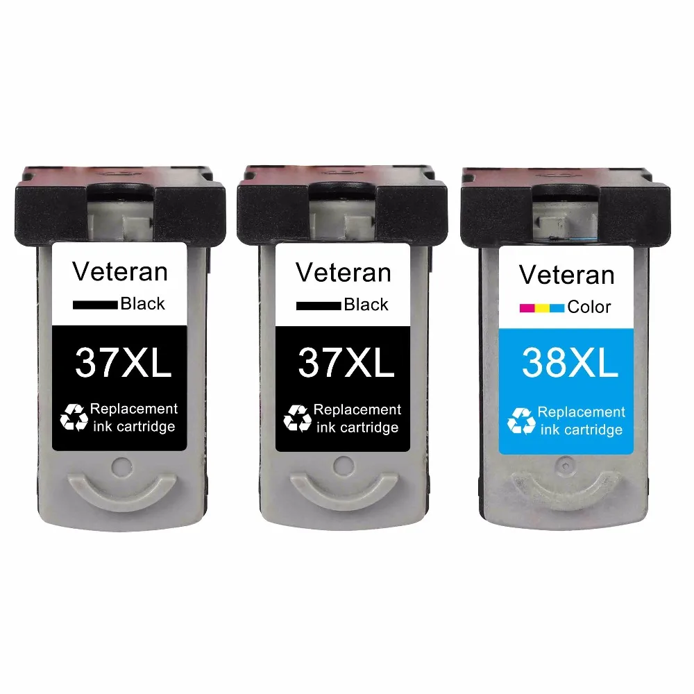 Чернильный картридж Canon PG-37 CL-38 совместимый для PG37 CL38 PG 37 CL 38 Pixma MP190 IP2600 MP140 MP210 MP420 IP1800 MX300 принтер
