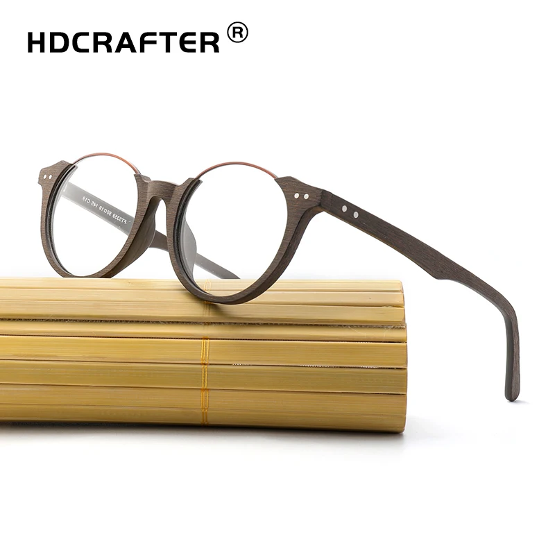 Оправа для очков HDCRAFTER мужчин и женщин аксессуар в винтажном стиле с прозрачными
