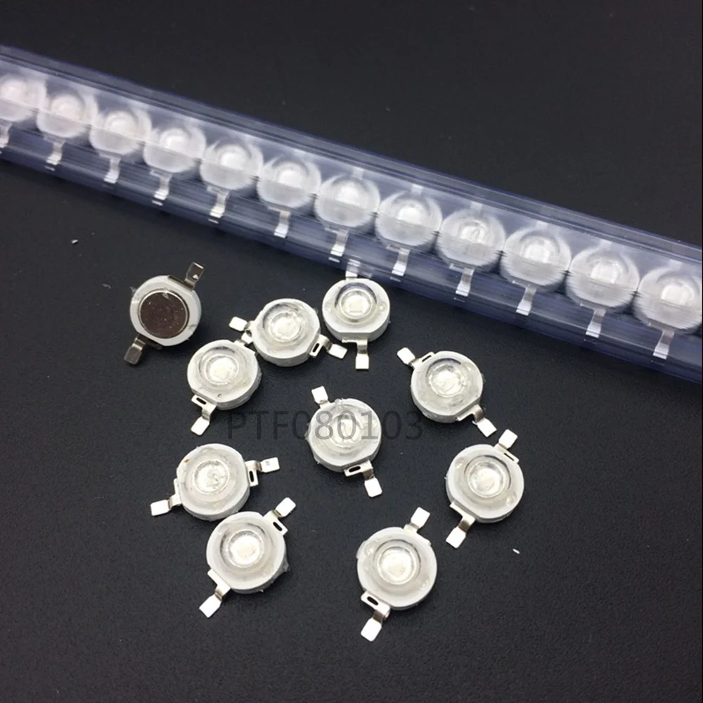 100pcs 3W led watt Royal Blue 445-455nm High Power chip for fish tank light diy | Освещение