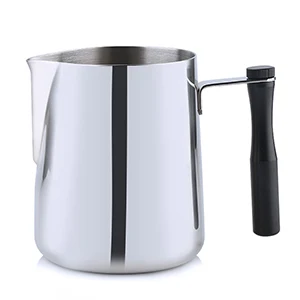 Black 600ml Кувшин для вспенивания молока из нержавеющей стали, кувшин для вспенивания кофе для кружек эспрессо, кувшин для вспенивания, съемная ручка, 600 мл - Цвет: Black 600ml