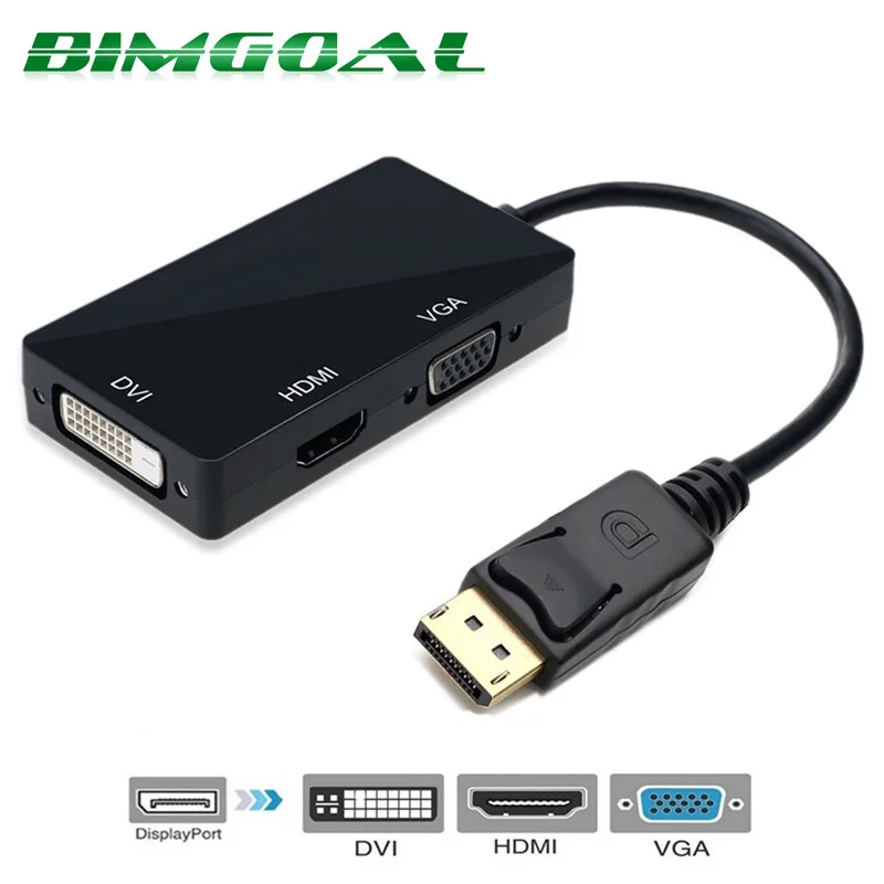 1 8 м 3 позолоченный Displayport DP to HDMI кабель конвертера 1080P аудио видео для ПК