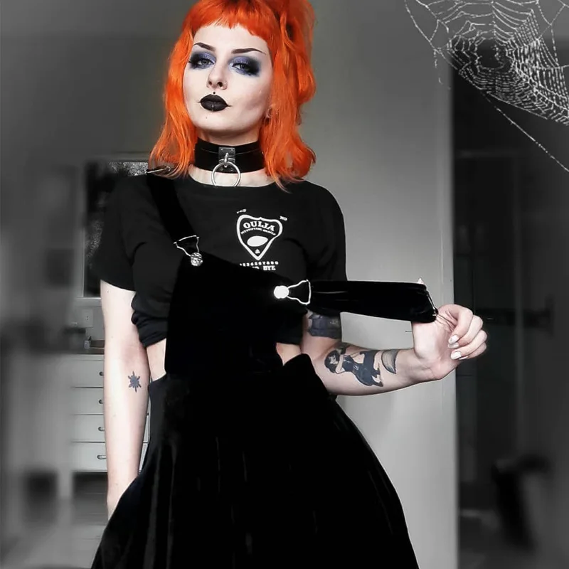 Готический стиль женское платье для похудения хлопковое тонкое сексуальное