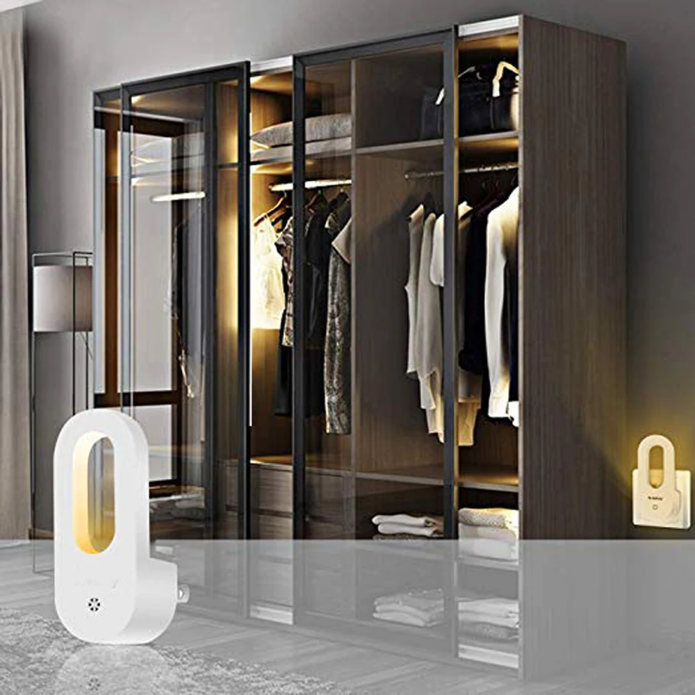 Светодиодный ночник теплый белый настенный светильник датчик движения от