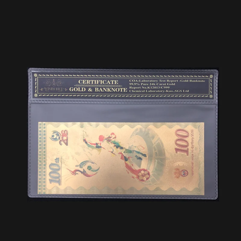 Красивая коллекция банкнот 2018 Российская Банкнота с рамкой для коллекции и