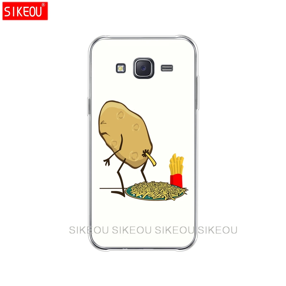 Силиконовый чехол для телефона Samsung Galaxy J1 J2 J3 J5 J7 MINI 2016 2015 prime Pizza French fries Doughnut