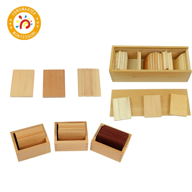 

Montessori Baby Material Wooden Toys Teaching Aids Baric Tablets with Box Sensory Games Learning Educational Toys for Children