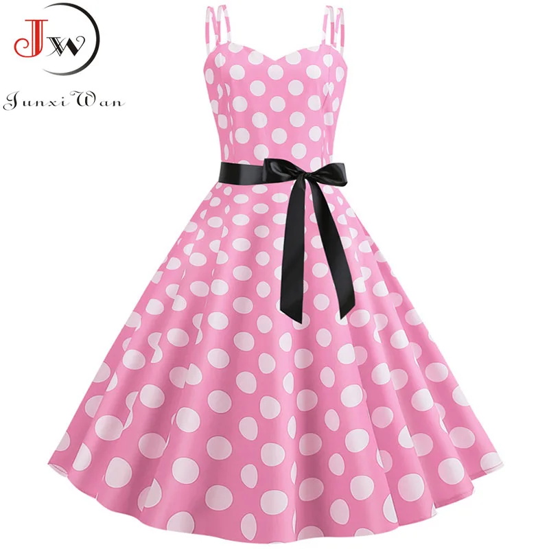 Женское вечервечерние платье в горошек черное винтажное свободное миди стиле