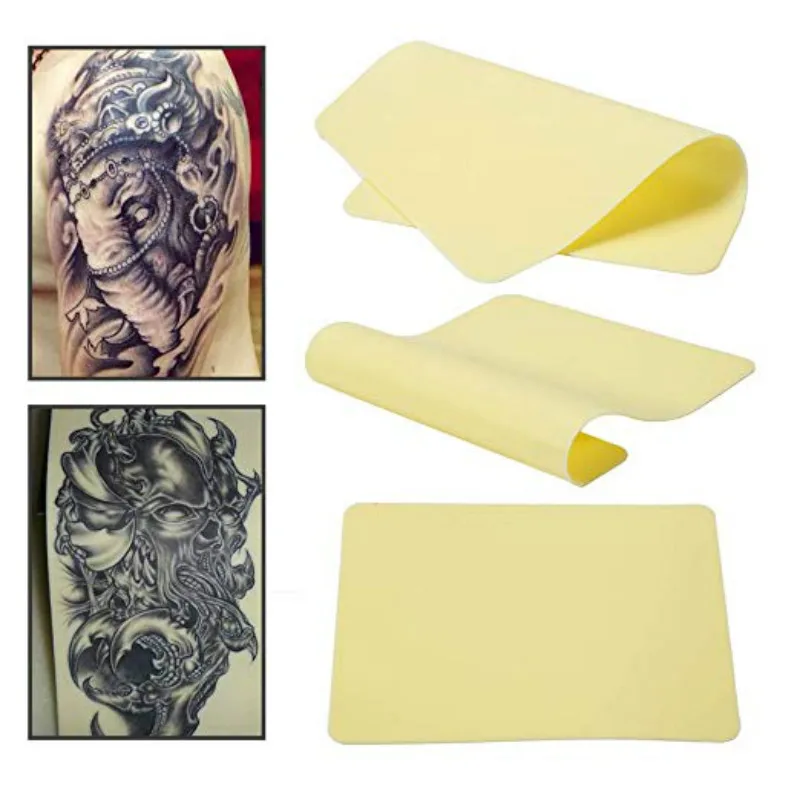 5PCS 15*20*0.12cm Tattoo Skin Practice Thick Blank Double Sides Soft Silicone Pading | Красота и здоровье