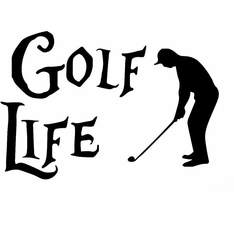 17 8 см * 12 2 Golf Life Decal JDM Golfer забавная виниловая фотография и наклейки аксессуары для