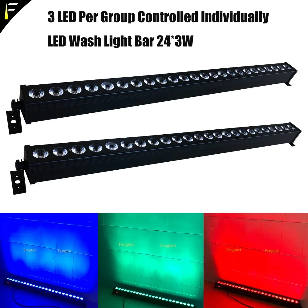 Настенный светильник для мытья 24x3 Вт светодиодный пиксельный RGB трехцветный