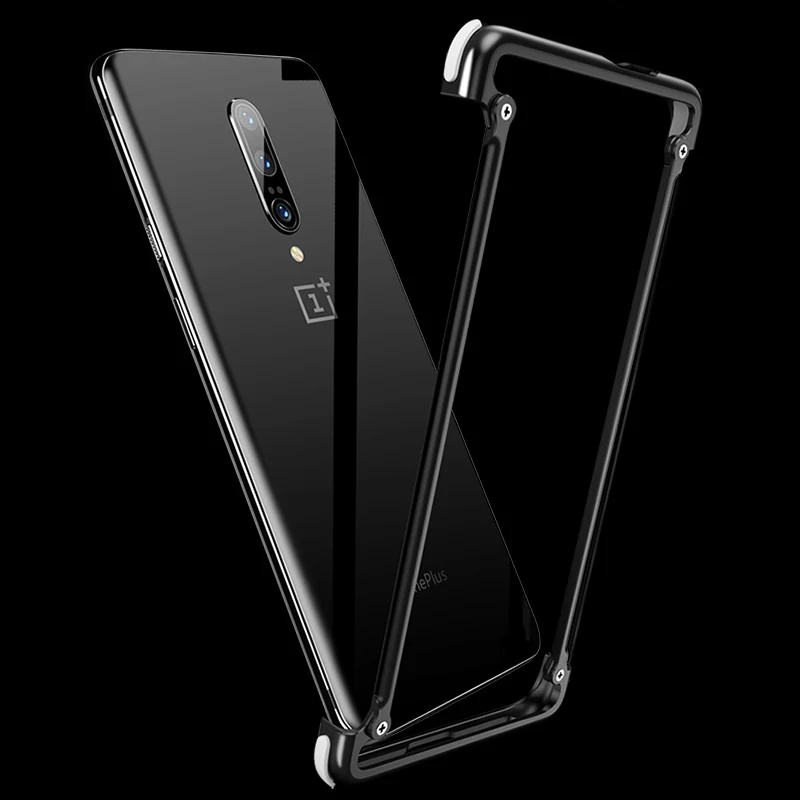 Oatsbasf чехол для OnePlus 7 Pro Тонкий Алюминиевый металлический бампер чехол для OnePlus 7 7 Pro модный защитный чехол