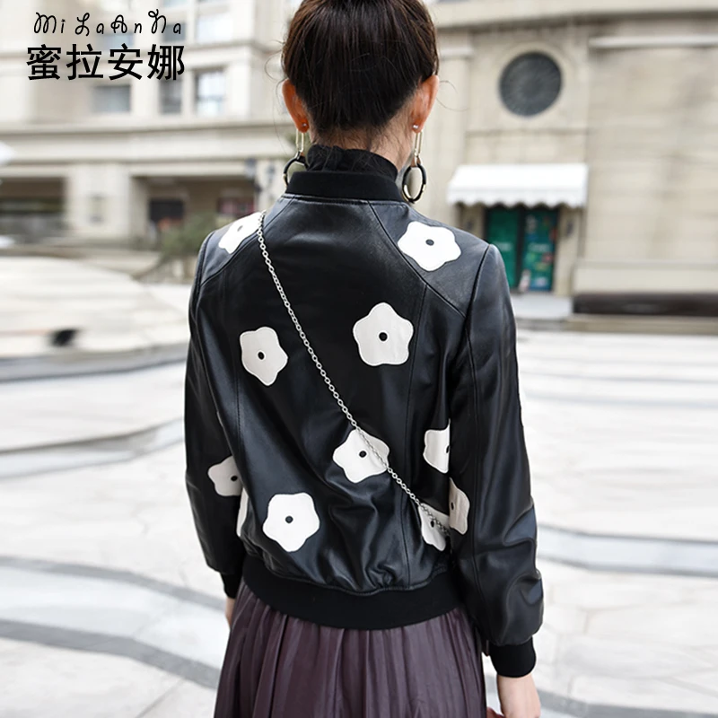 Для женщин короткие кожаные clothing2018 новый корейский вариант body выращивания леди