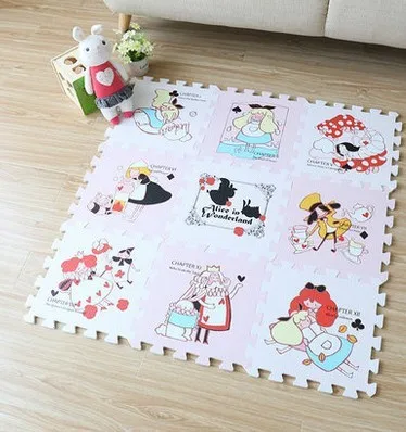 pink NEEU EVA пенопластовый детский игровой коврик-пазл, игрушки для детей, Детский коврик, игровой коврик, развивающий коврик без края, нетоксичный - Цвет: pink