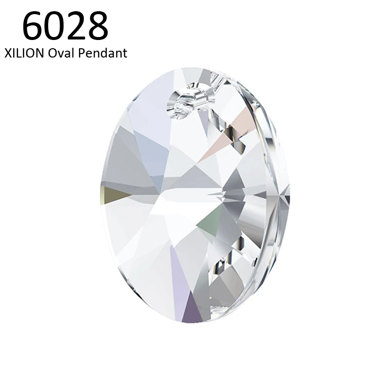 (1 шт.) 100% оригинальный кристалл Swarovski 6028 Xilion овальной подвески сделано в