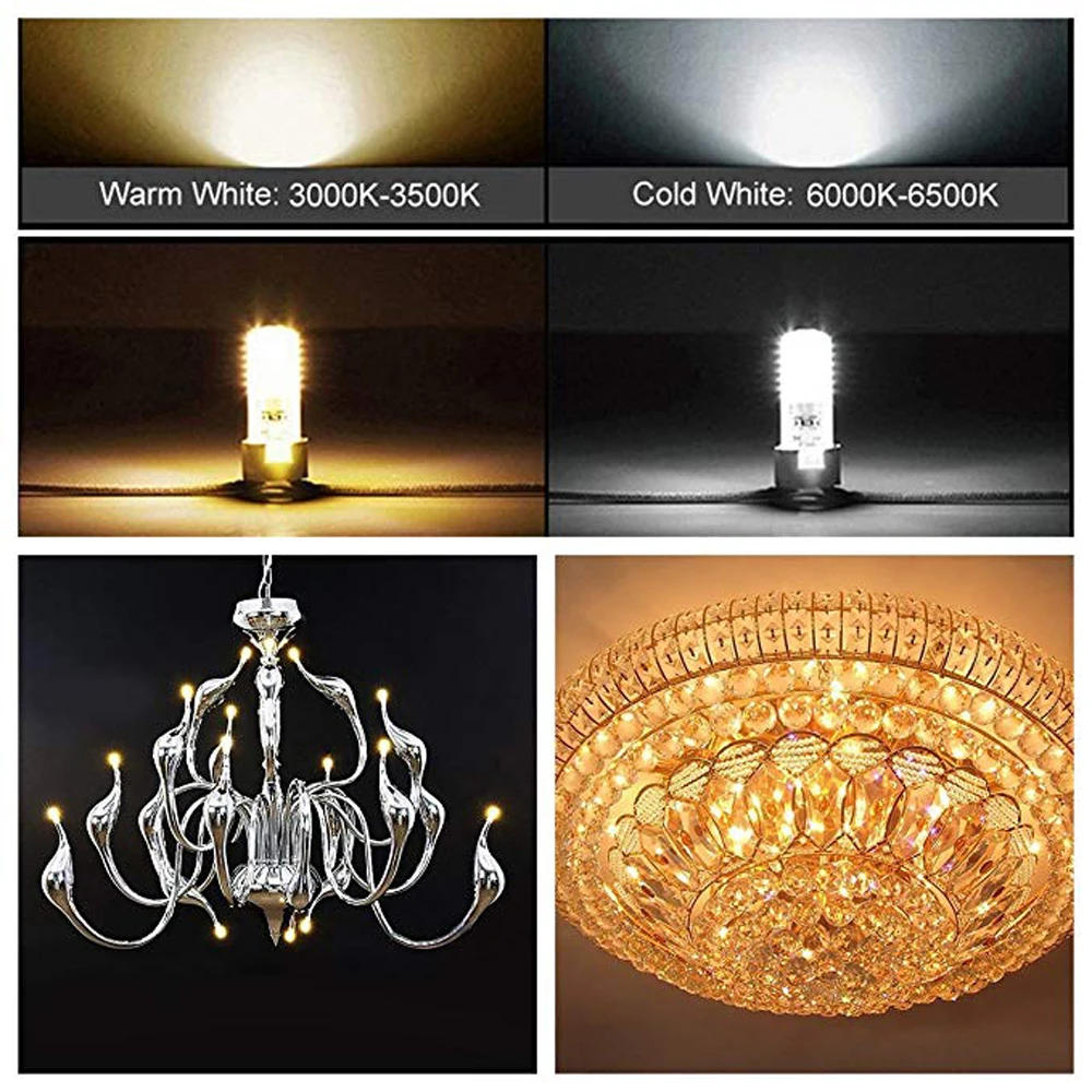 G4 48 SMD LED белый/теплый белый 220 лм свет кристалл лампы 3 Вт AC/DC 12 В эквивалент 20