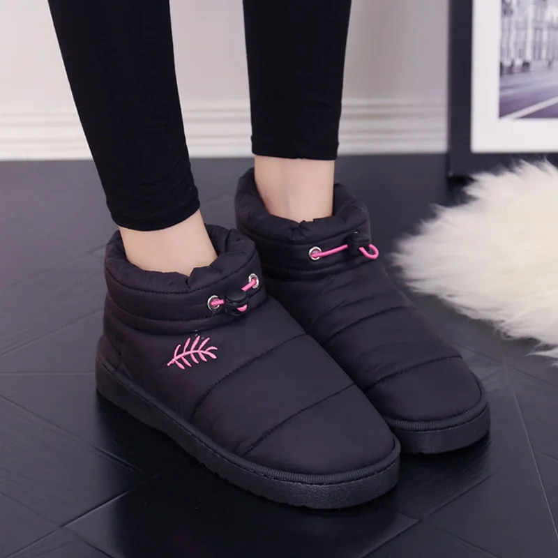 2018 женские домашние ботинки зимние уличные без шнуровки для пары Теплые