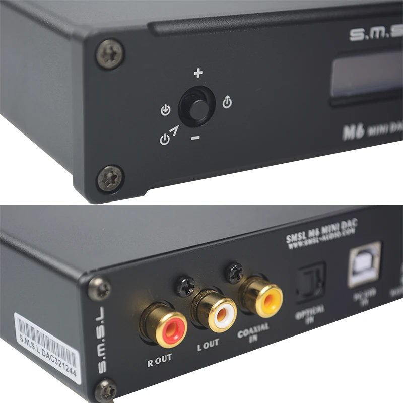 SMSL M6 Мини HiFi аудио декодер Усилители для наушников 32bit/384 кГц USB асинхронный ЦАП