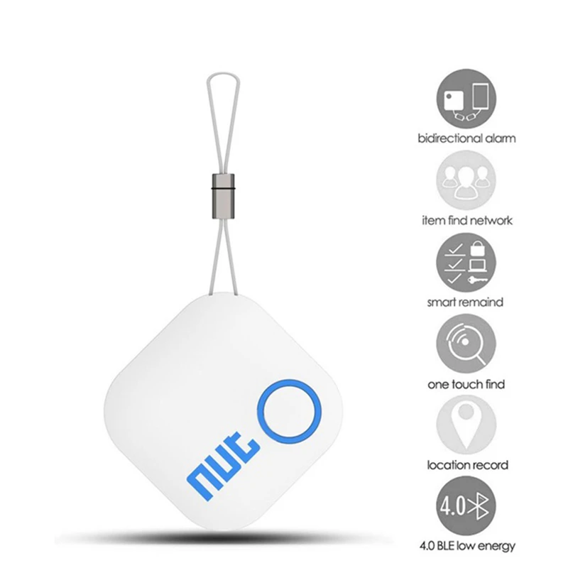 White Гайка 2 умный искатель Bluetooth ключ искатель анти-потерянный трекер отслеживающий кошелек/ключ трассировщик локатор - Цвет: White