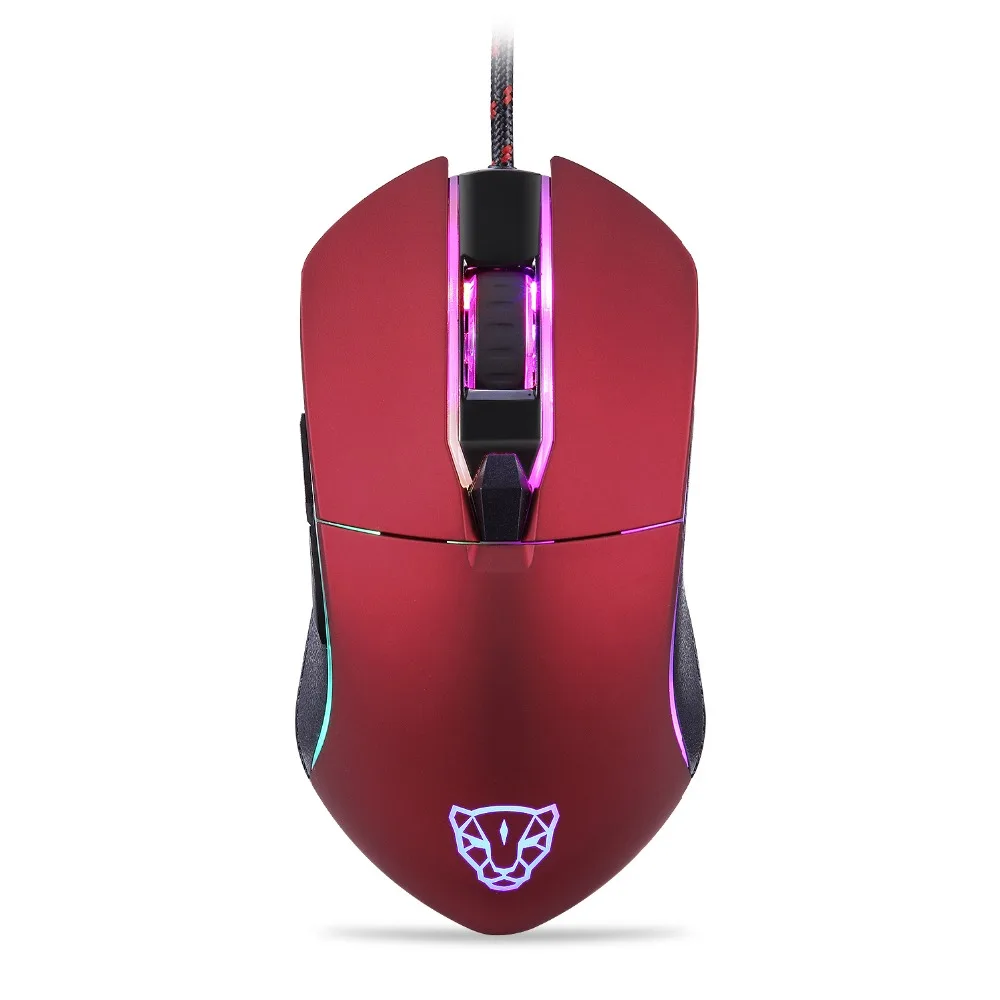Motospeed V30 профессиональная игровая мышь USB Проводная оптическая регулируемая 3500