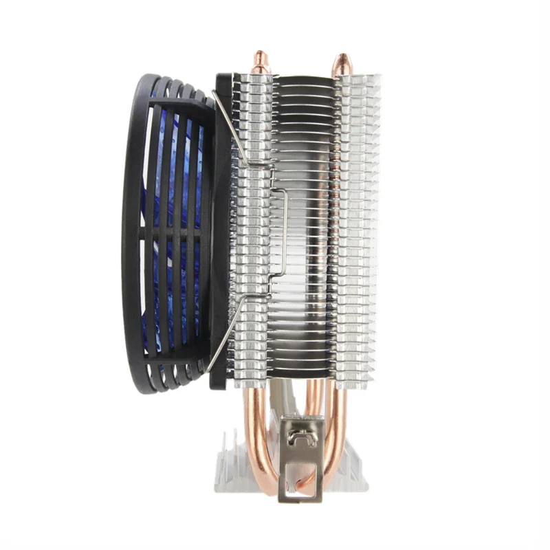 ALSEYE кулер для процессора 2 тепловой трубы cpu cooler 90мм вентилятора Intel 775/1151/1155/AMD - Фото №1
