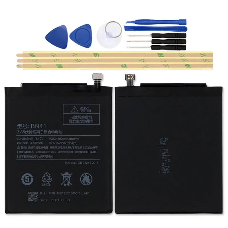 4100mAh BN41H Аккумулятор для Xiaomi Redmi Note 4 Акку высокое качество + Инструменты|battery for