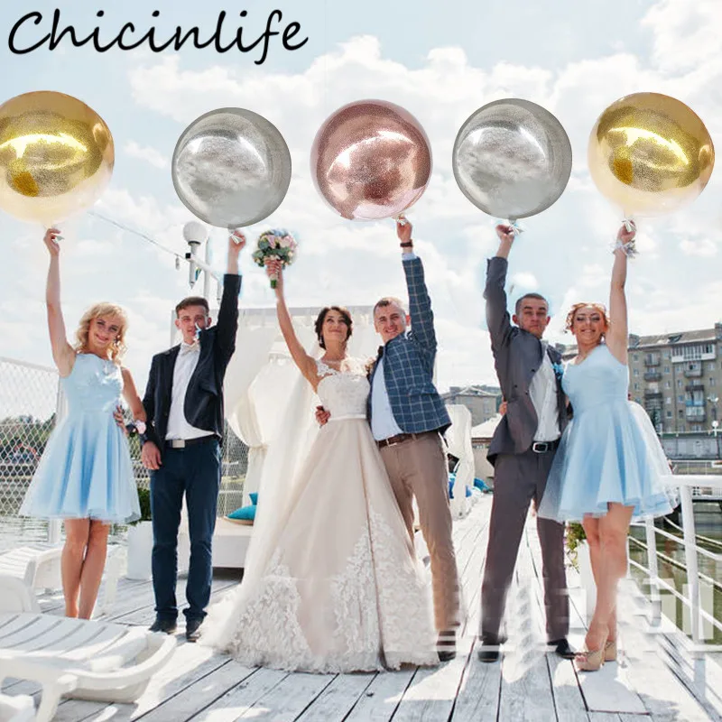 Chicinlife 1 шт. 18 дюймов конфетти Чистый воздушный шар День рождения детский душ