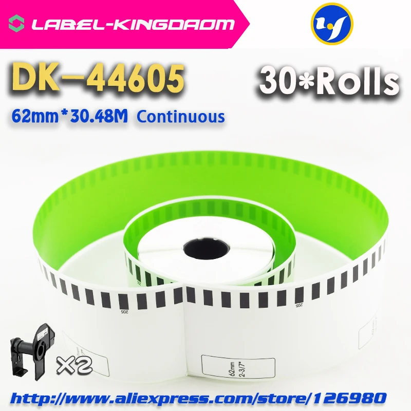30 рулонов для заправки ярлыков совместимых с фотографиями 62 мм * 48 м непрерывная
